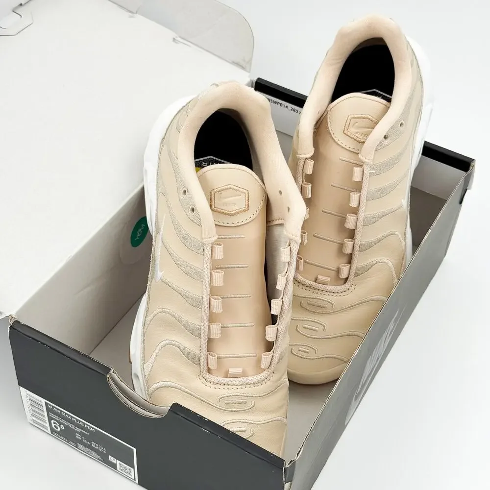 Nike Air Max Plus Premium Women's 6.5 Vachetta Tan Gum White Leather DZ2832-200